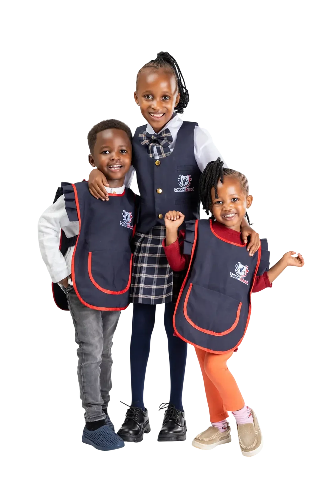 3 Zahari School learners in uniform