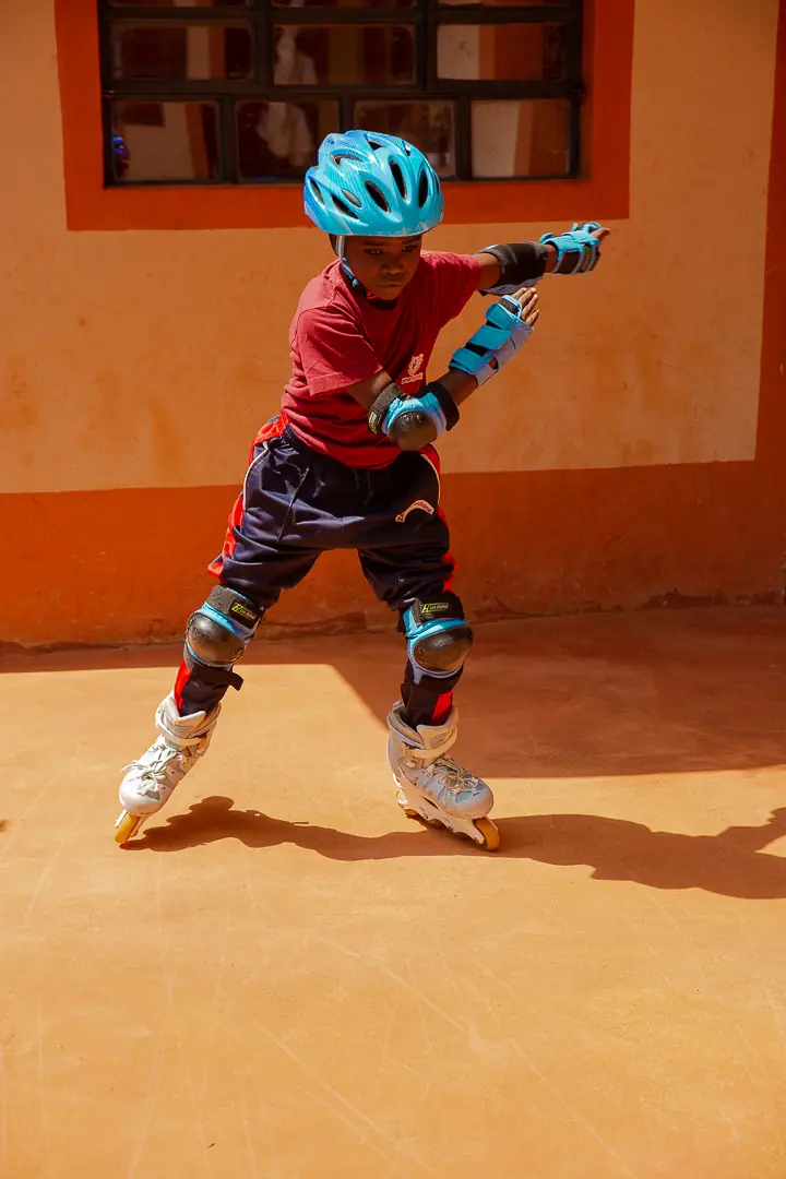 Skating at Zahari School