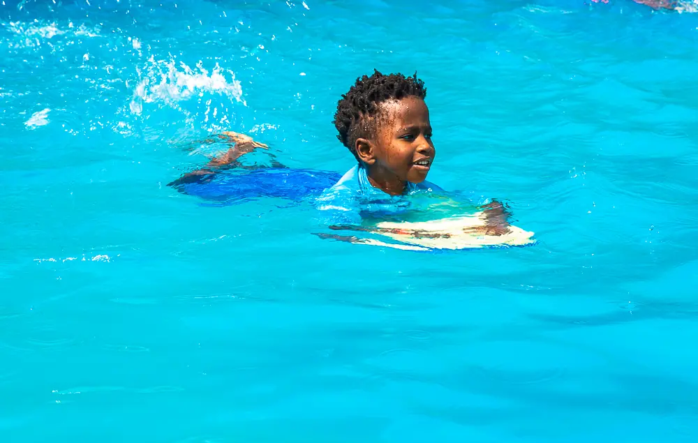 Swimming at Zahari School