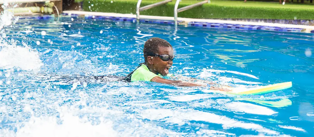 Swimming at Zahari School